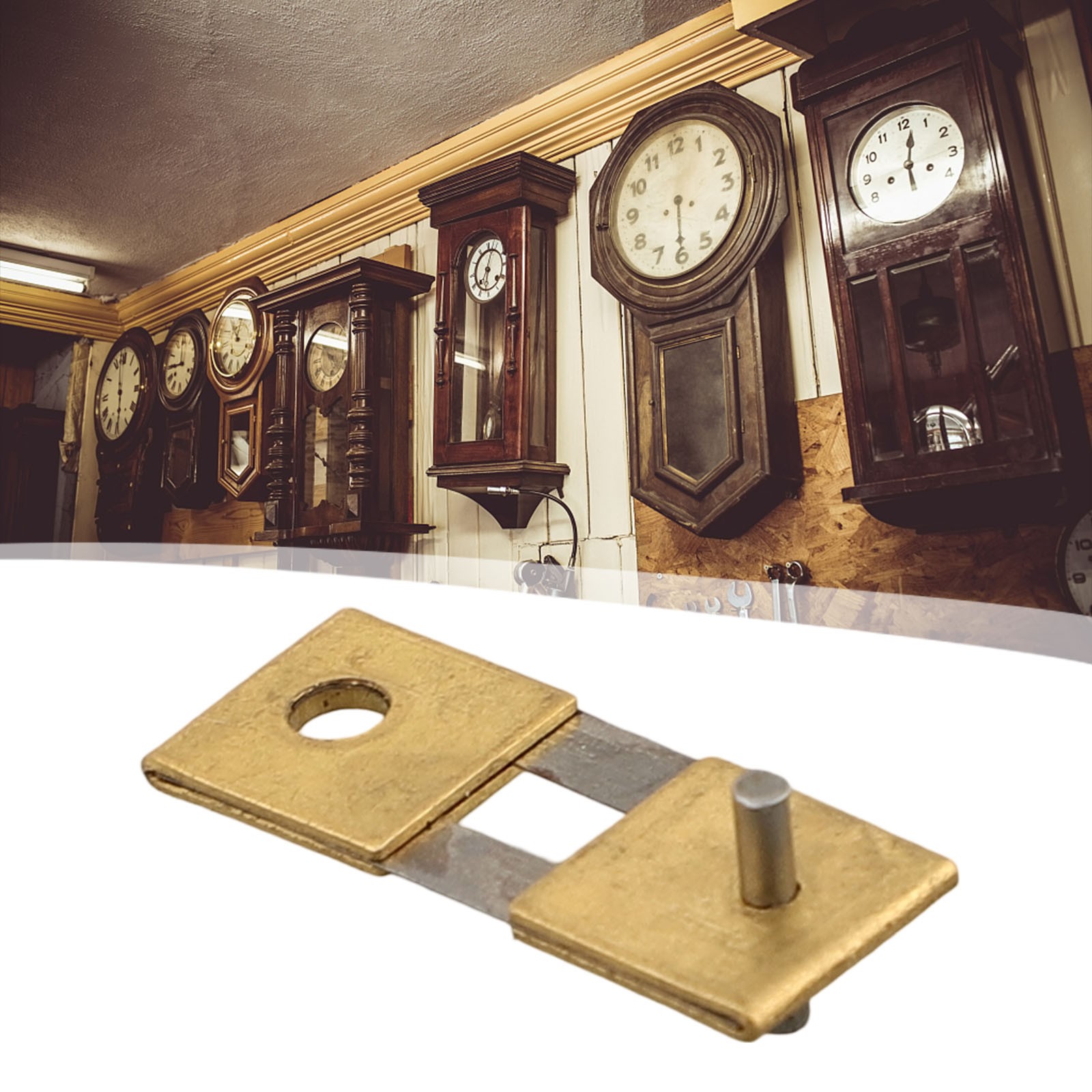Pendule d'horloge positionnement feuille anche pendule ressort de suspension 21 - Foto 14 di 33