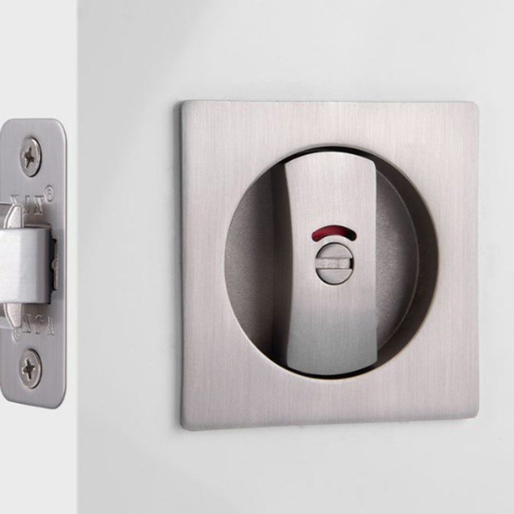 Sliding Door Lock for Wooden and Bathroom Doors with Indicator Feature