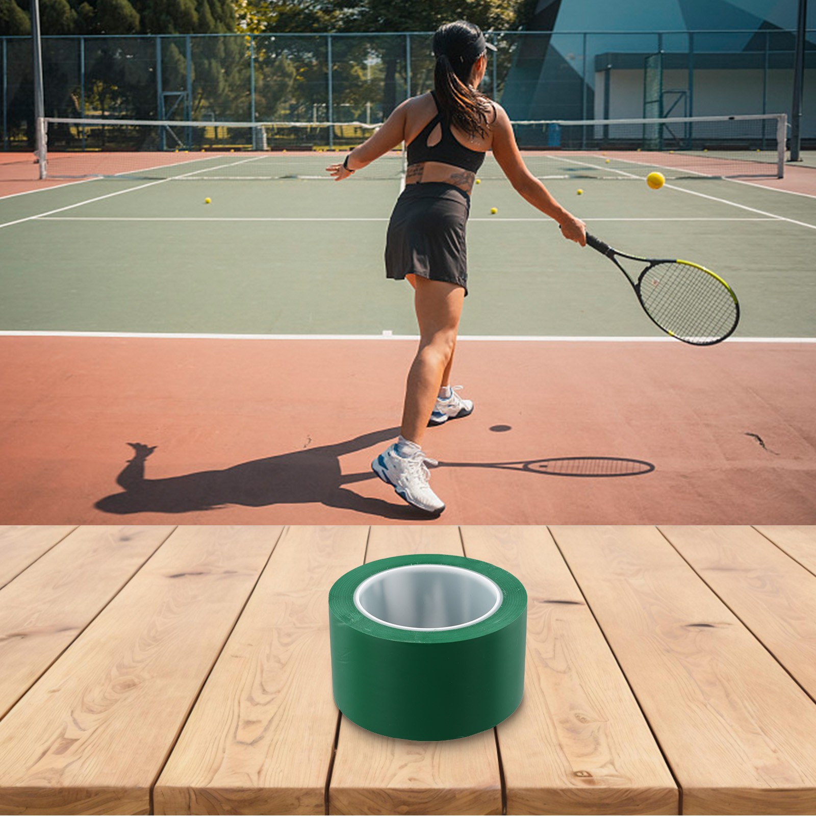 Portable Outdoor Court Tape Ideal for Badminton Tennis Basketball Games - Picture 34 of 38