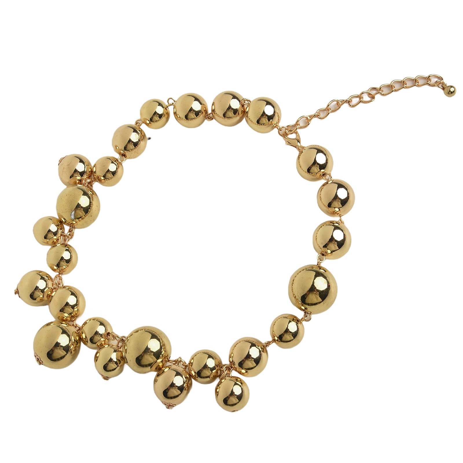 Mix Big Small Round Balls Women\'s Necklace Originality Stylish Elegant - Picture 24 of 37
