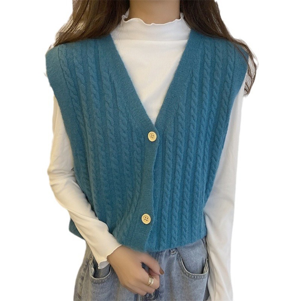 Womens Classic Fit Knit Vest with Trendy Candy Color Options Available - Picture 32 of 38