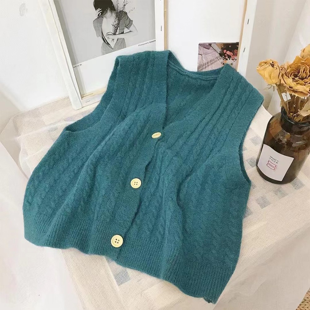 Womens Classic Fit Knit Vest with Trendy Candy Color Options Available - Picture 35 of 38