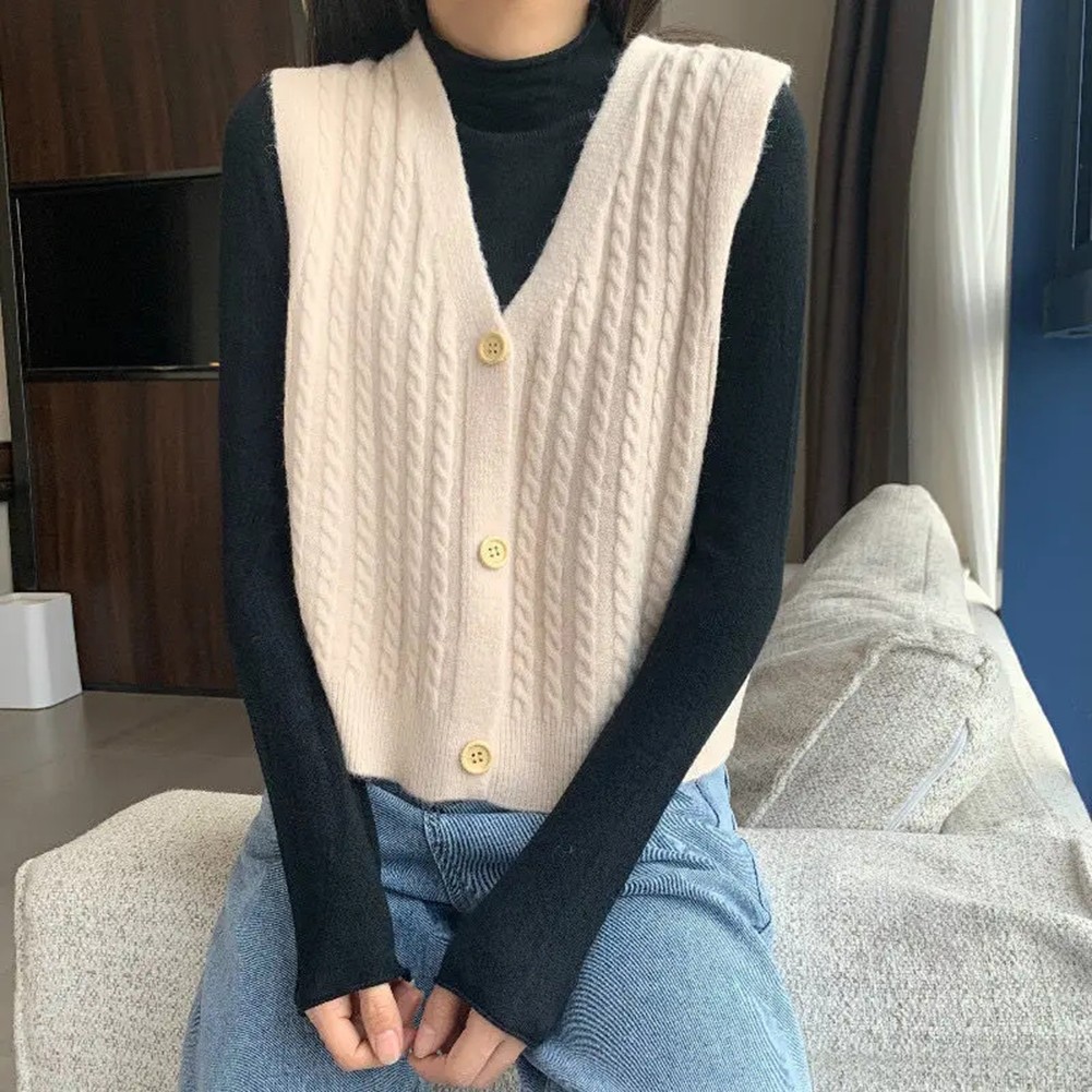 Womens Classic Fit Knit Vest with Trendy Candy Color Options Available - Picture 22 of 38