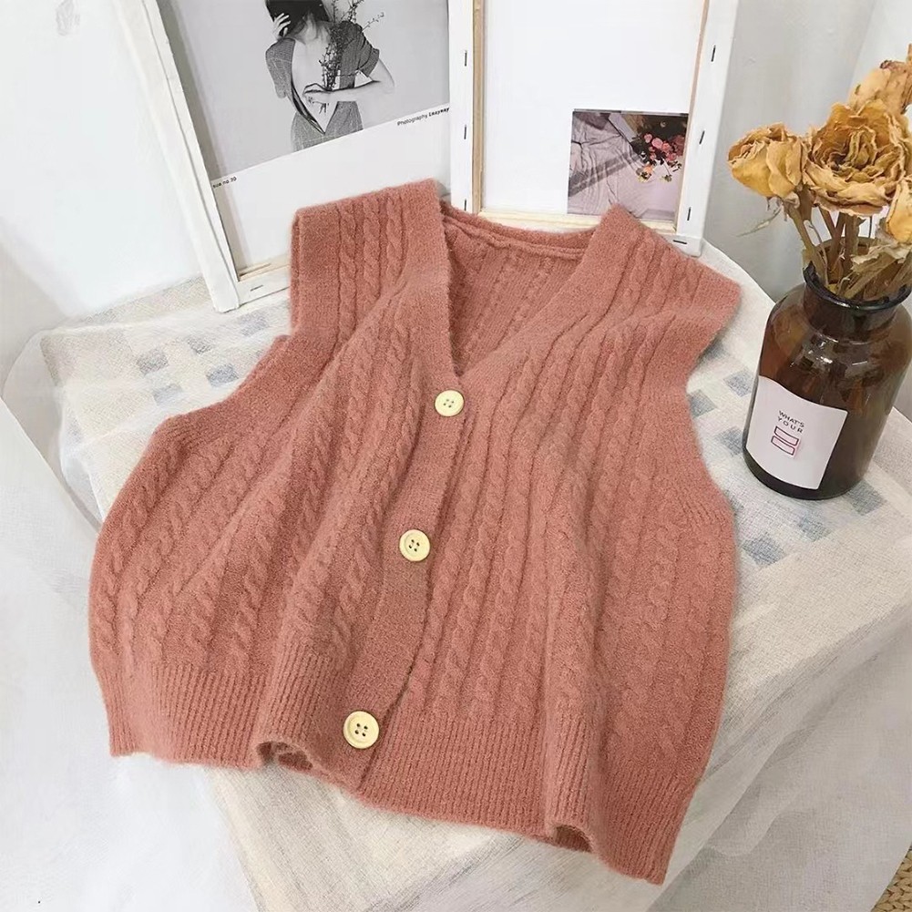 Womens Classic Fit Knit Vest with Trendy Candy Color Options Available - Picture 29 of 38