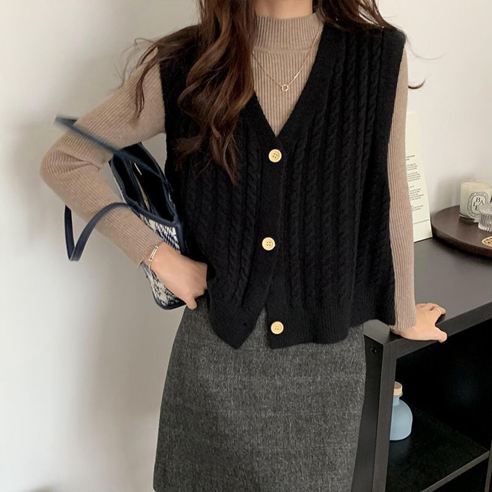 Womens Classic Fit Knit Vest with Trendy Candy Color Options Available - Picture 23 of 38