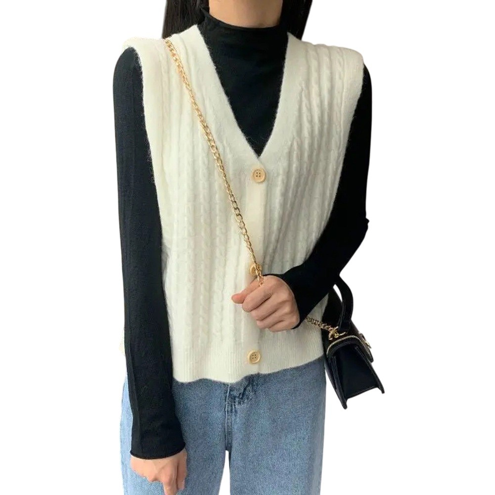 Womens Classic Fit Knit Vest with Trendy Candy Color Options Available - Picture 21 of 38