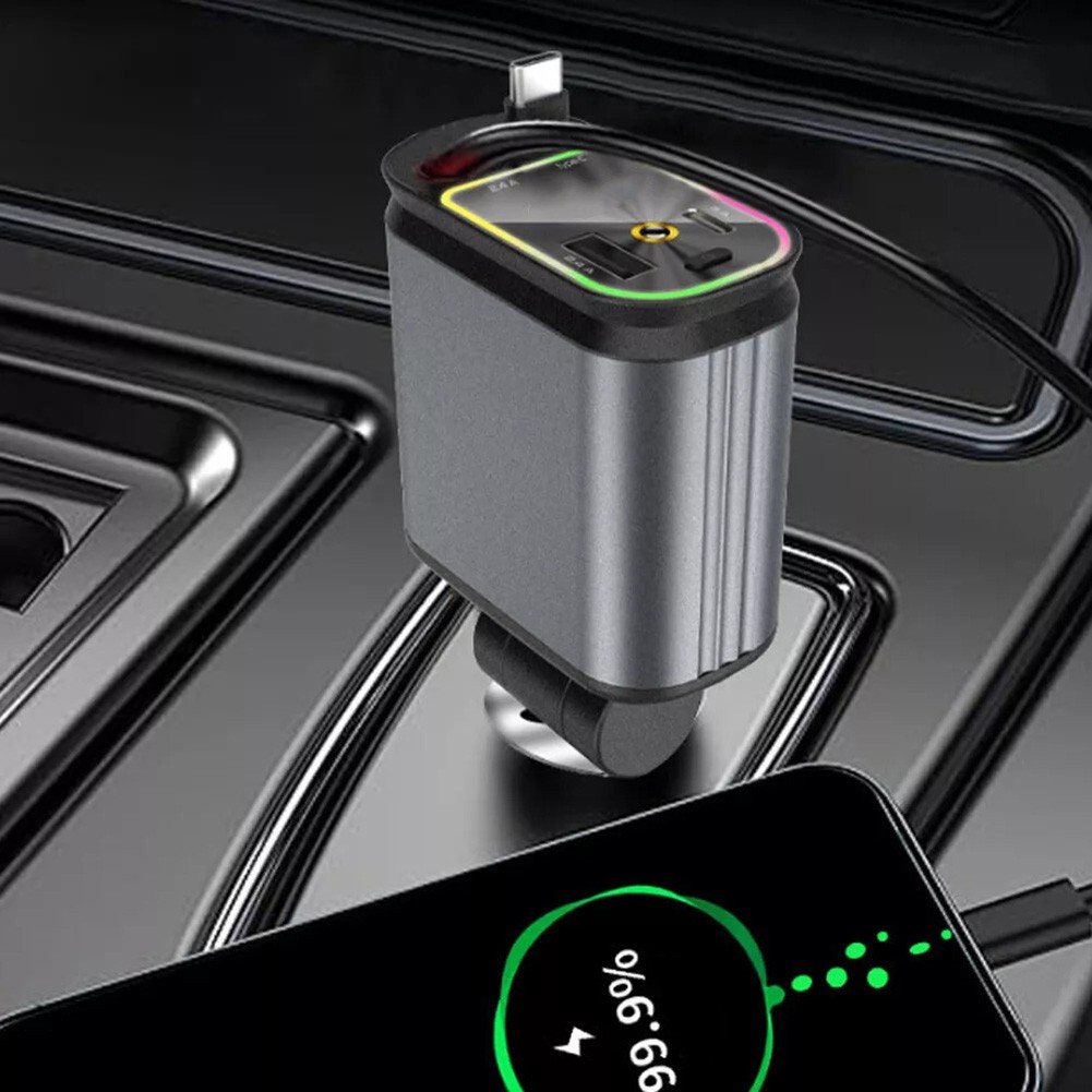 Gestion des câbles sans effort avec chargeur de voiture rétractable à charge - Photo 22 sur 24