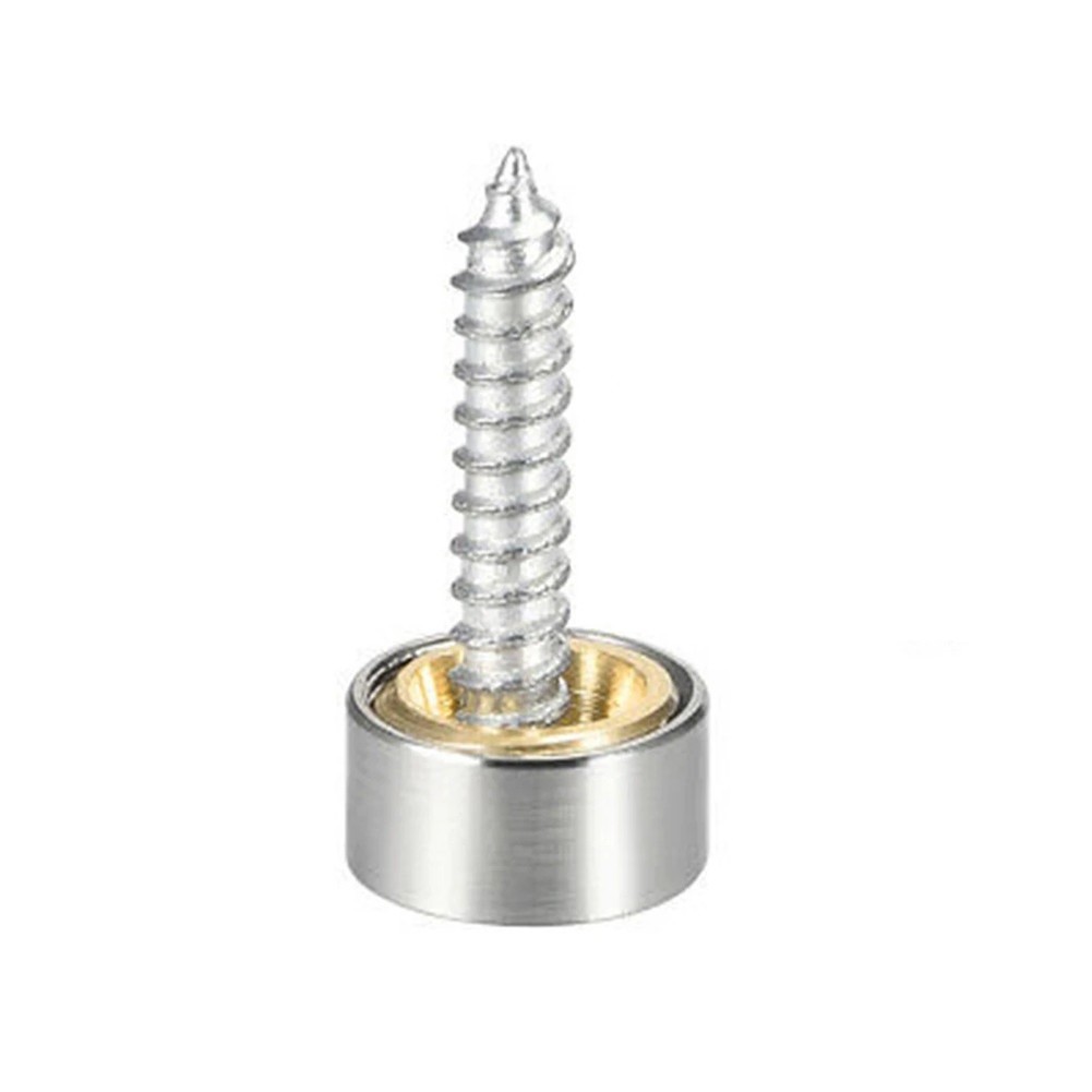 Garden Home Screws Mirror Brushed 23mm Advertising Decorative Fasteners - Picture 11 of 17