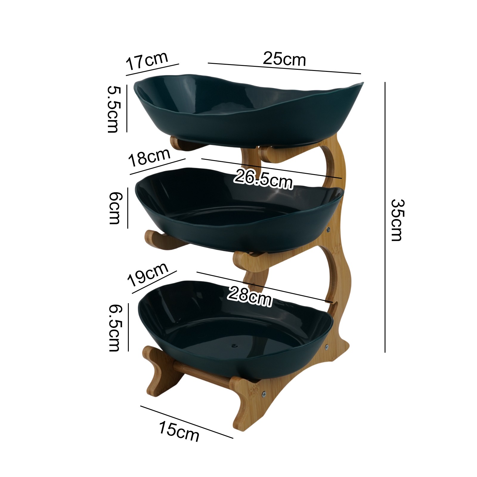 Serving Option Showcase Snack Tray Candy Tray Vertical Design Large Quantity - Afbeelding 13 van 33