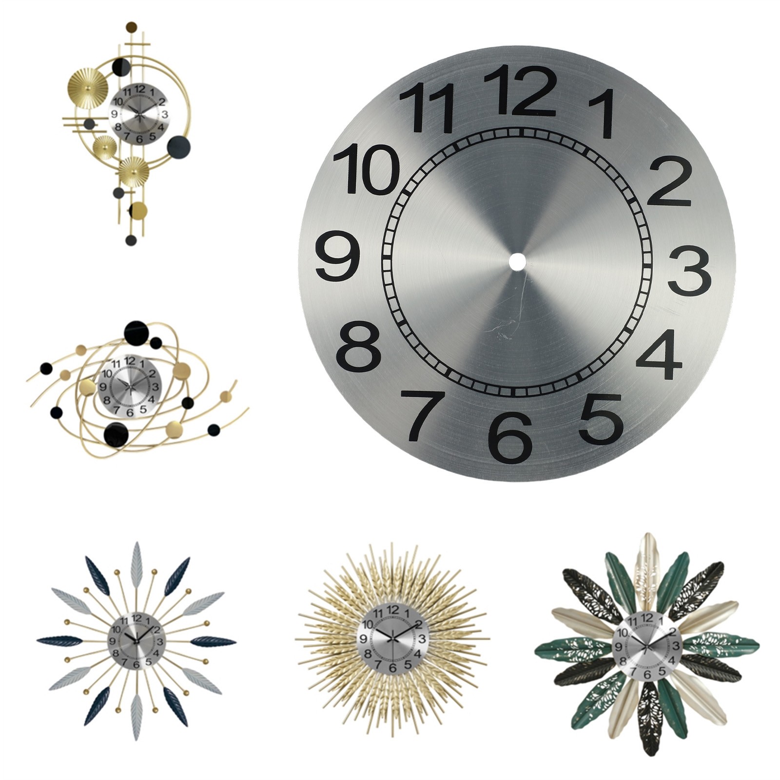 9.5 Inch Clock Face Aluminum Plate Clear Numerals Durability Fading Resistant - Picture 13 of 24