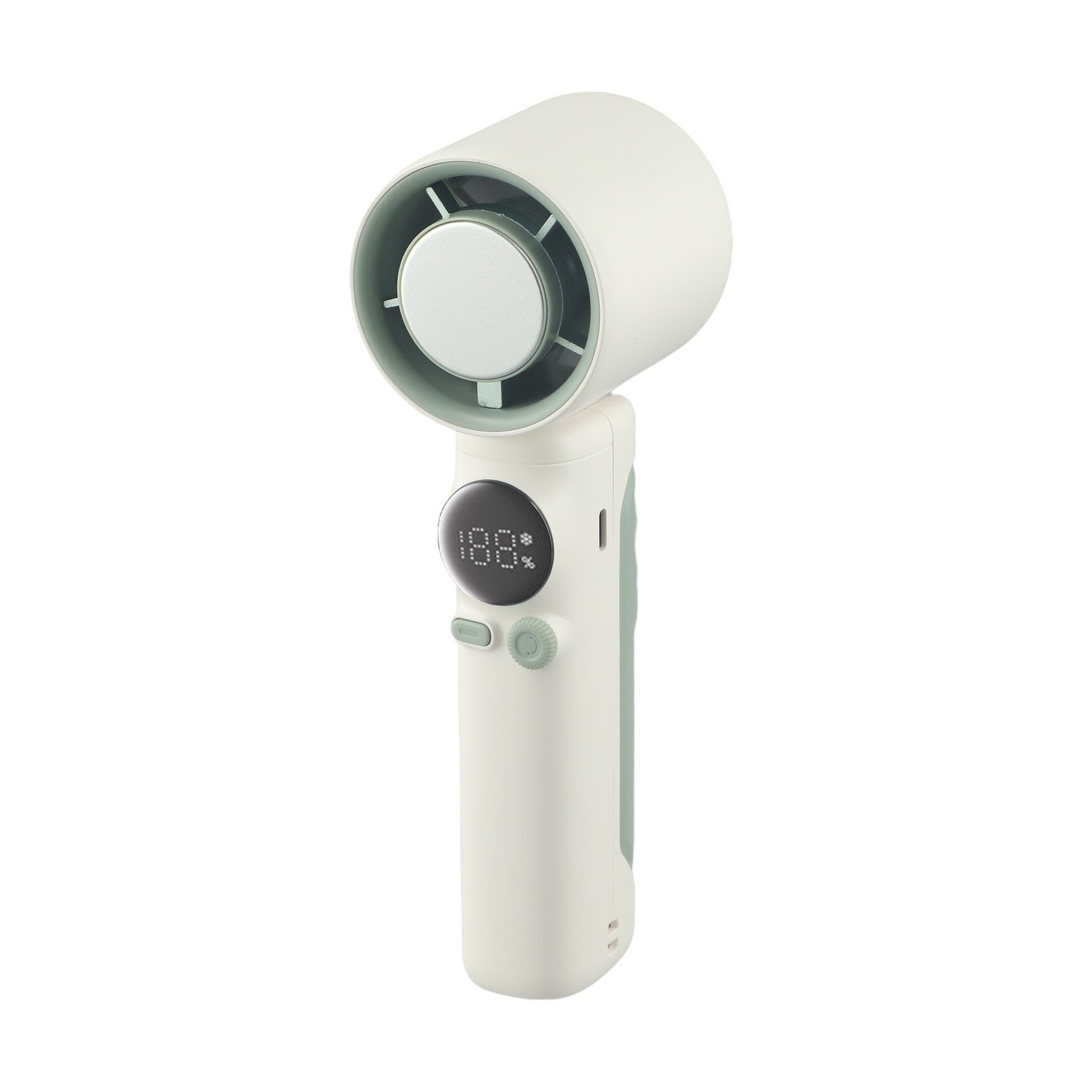 Personal Handheld Fan with Adjustable Wind Speed and LED Power Indicator