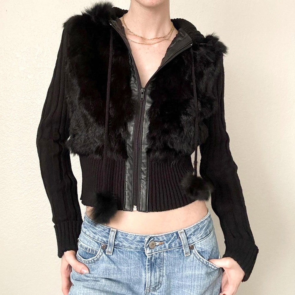 Women's Hooded Cardigan Featuring Long Sleeves for Fashionable Daily Looks - Picture 13 of 24