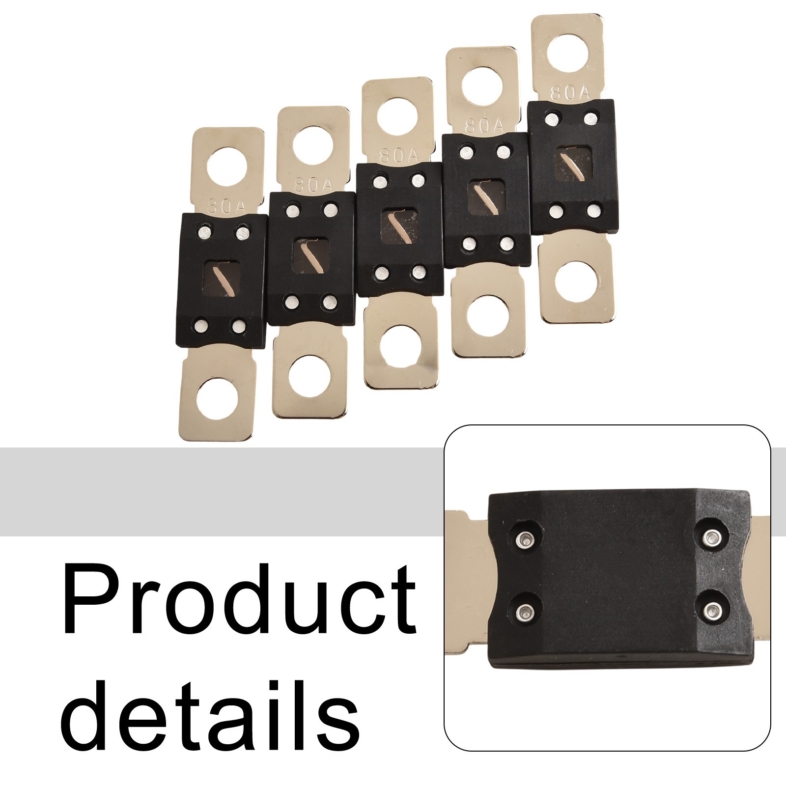 Wide Voltage Coverage For MEGA Fuse Set 60A 80A 100A 125A 200A 250A 300A 5PCS - Picture 71 of 79