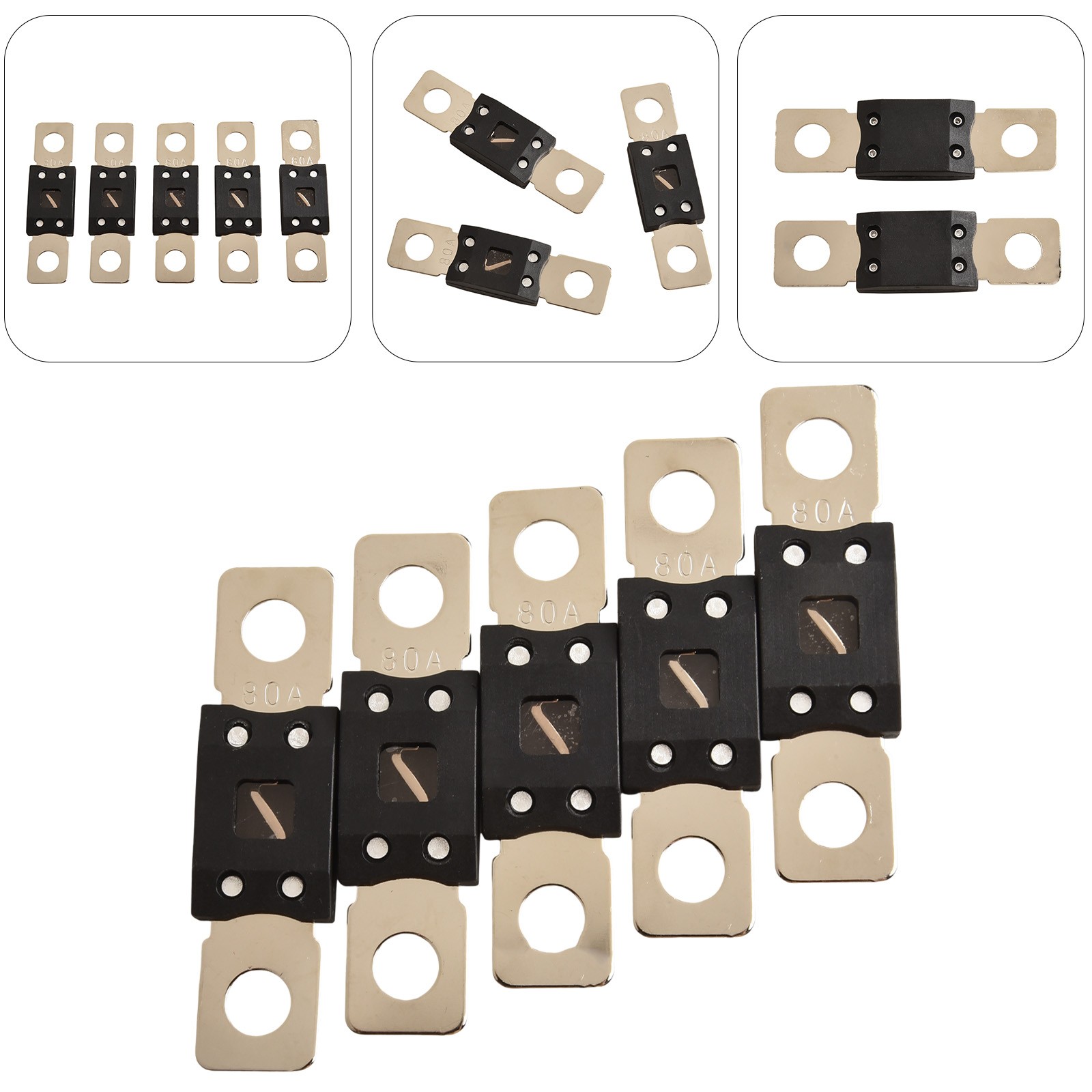 Wide Voltage Coverage For MEGA Fuse Set 60A 80A 100A 125A 200A 250A 300A 5PCS - Picture 72 of 79