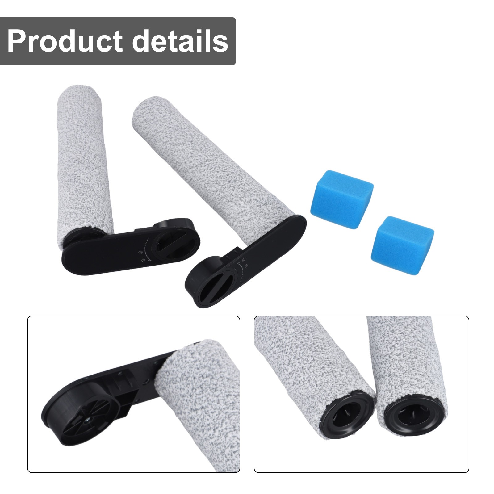 For Eureka and For JONR Vacuum Cleaners Soft Wool Sponge Brush Roller Accessory