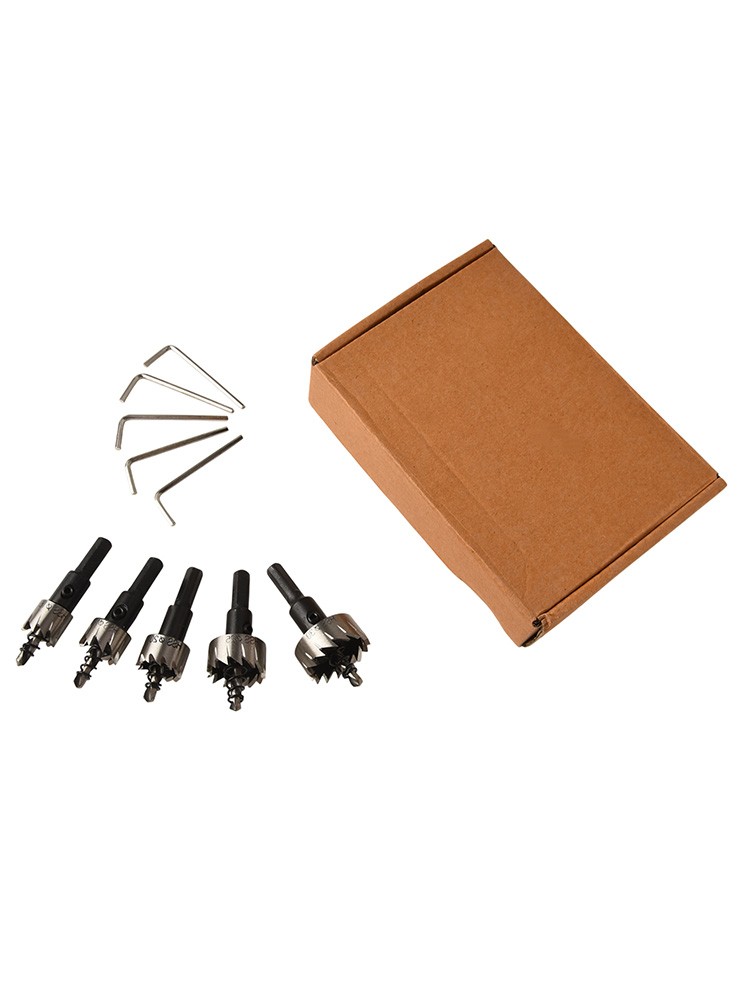 Robust 5pcs Titanium Coated Drill Bits Suitable for Multiple Materials