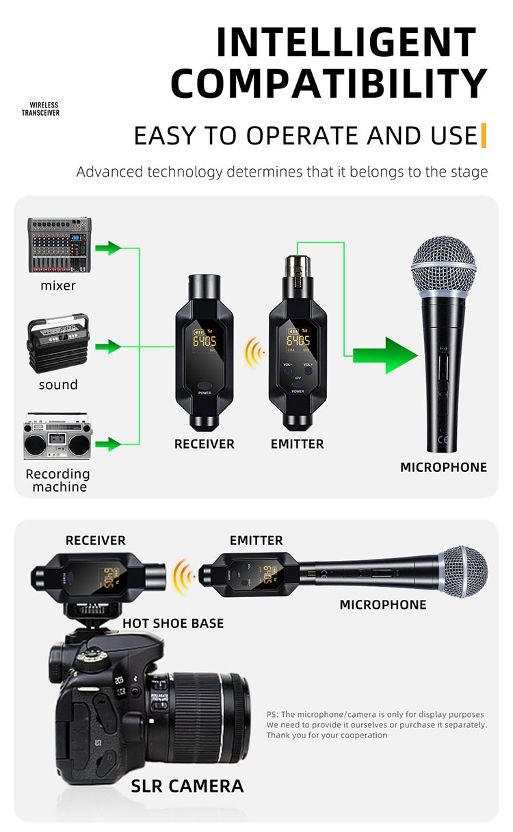 Kabelloser XLR-Konverter f??r dynamische Mikrofone mit Akku - Bild 23 von 25