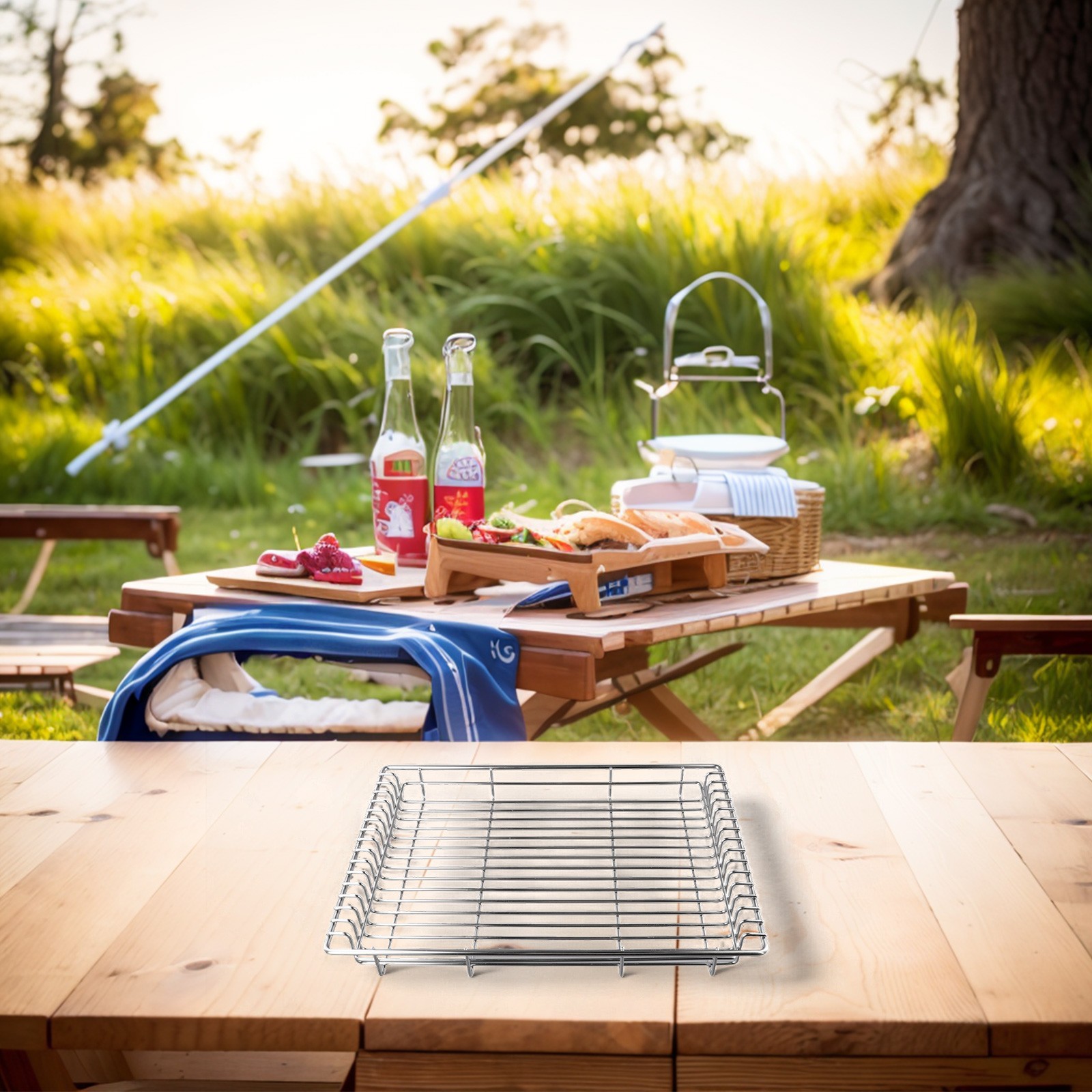 Practical Drain Basket Made of Stainless Steel Ideal for IGT Camping Tables - Picture 23 of 46