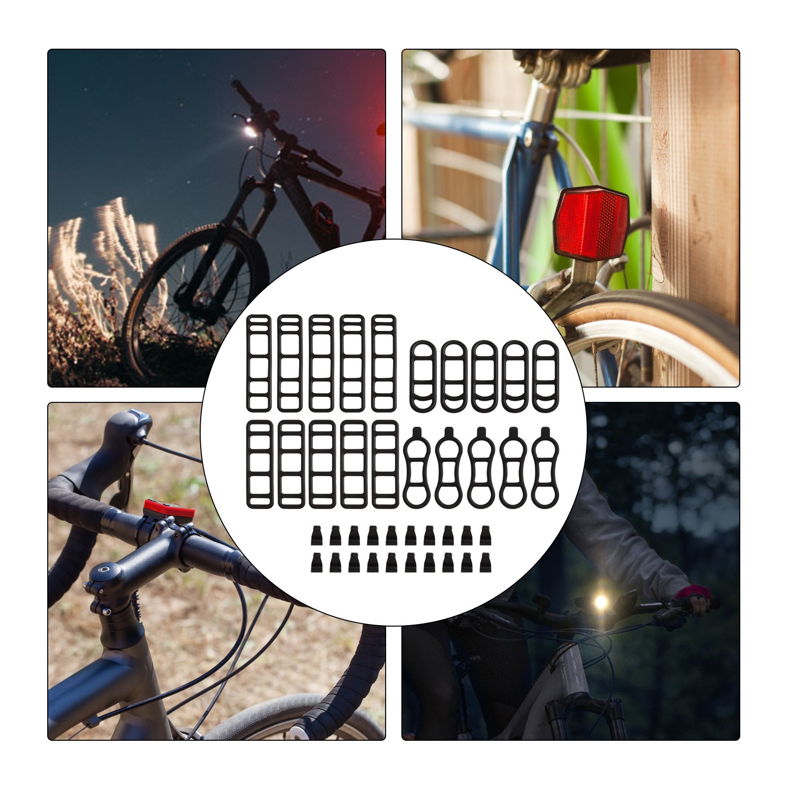 Fahrradzubehör Silikon Armband Sets für Beleuchtung in zwei Größen erhältli - Picture 22 of 28
