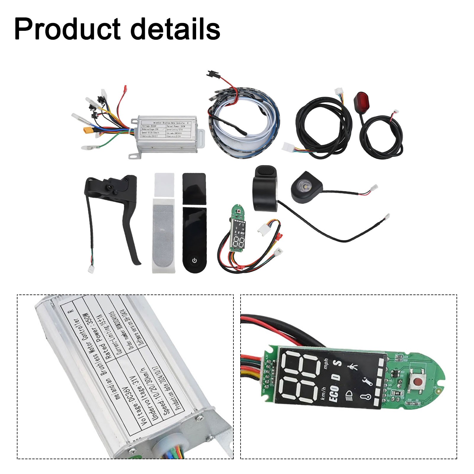 Zuverlässige 36V 350W Elektrorollersteuerung mit mehreren Sicherheitsfunktionen - Bild 48 von 59