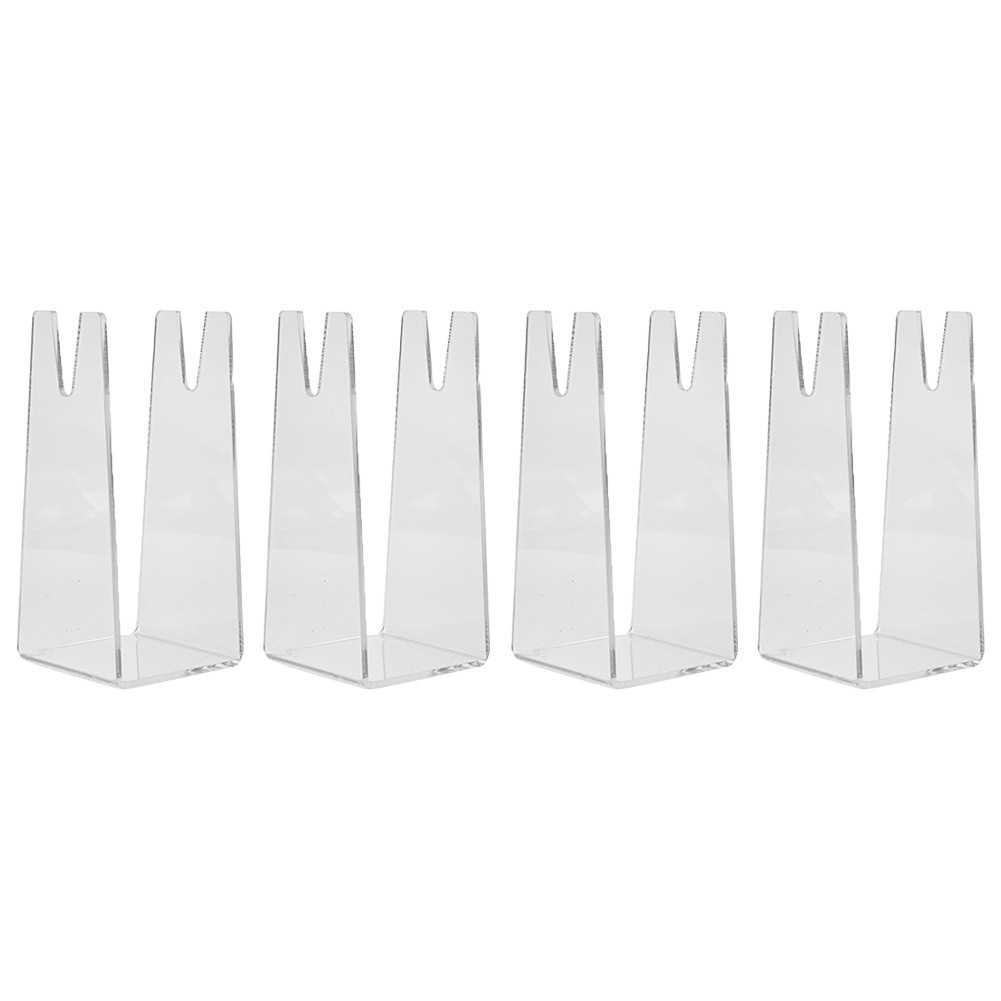 Table Tennis Paddle Holder Set 4 Clear Acrylic Stands Designed for Easy Display - Picture 21 of 25