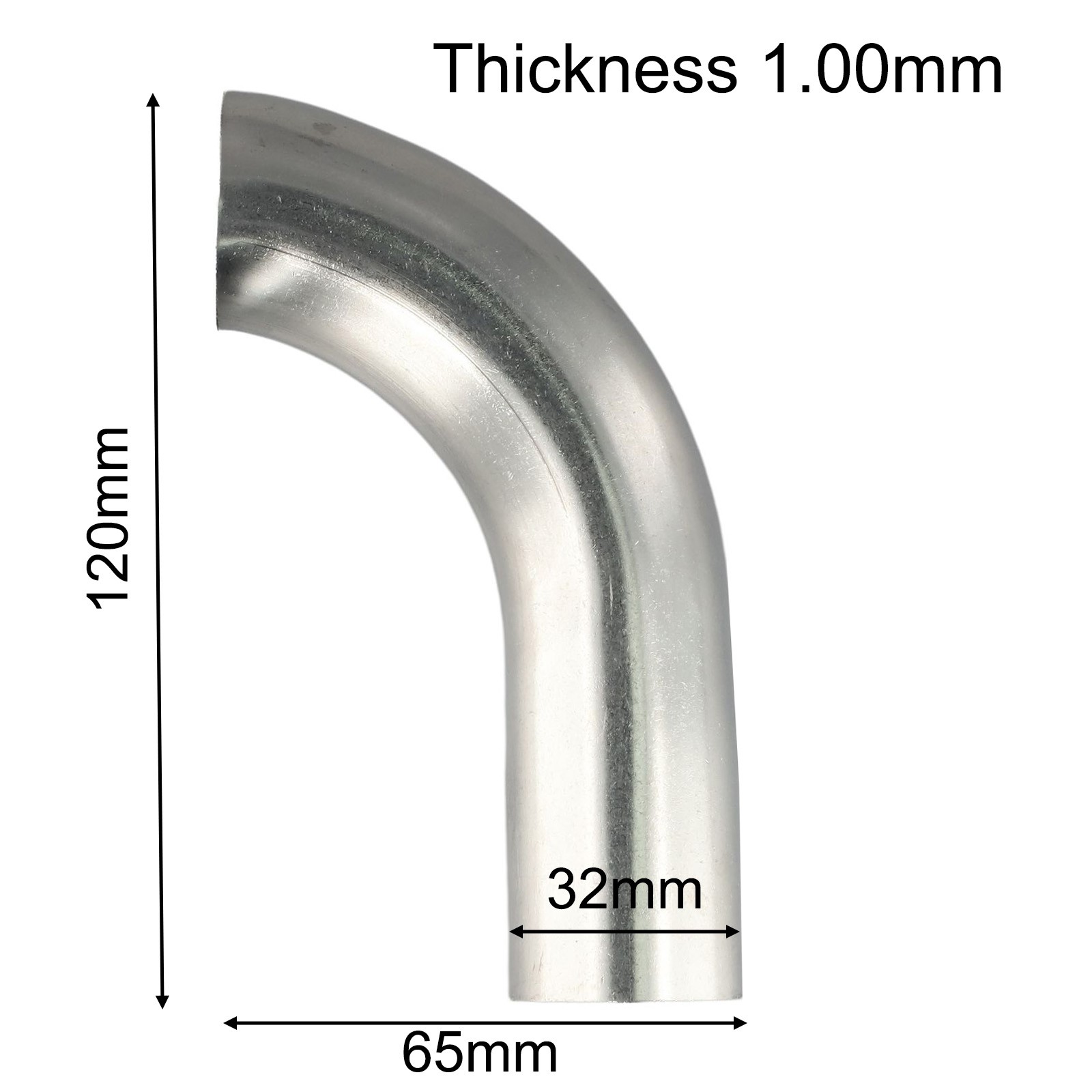 Coude polyvalent 90 degrés en acier inoxydable pour réparations d'échappement - Picture 16 of 79