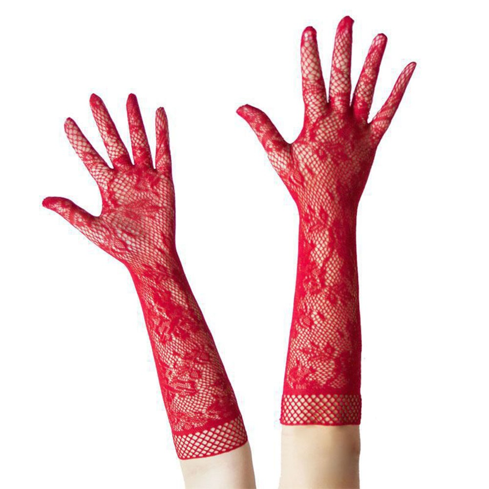 Elegant Fishnet Lace Gloves with Comfortable Fit for Special Occasions - Picture 20 of 23