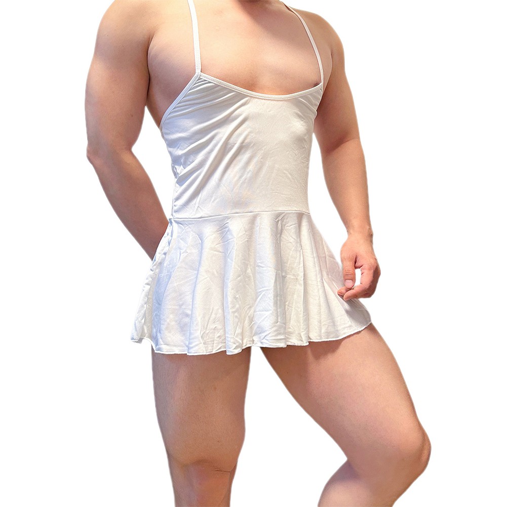 Completo lingerie uomo alla moda body senza cavallo vestito stile aperto - Foto 17 di 22