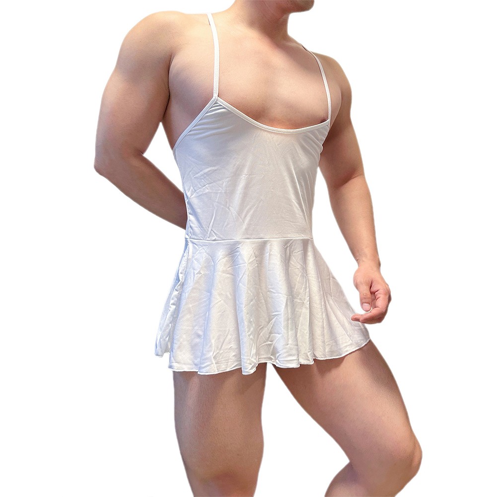 Completo lingerie uomo alla moda body senza cavallo vestito stile aperto - Foto 16 di 22