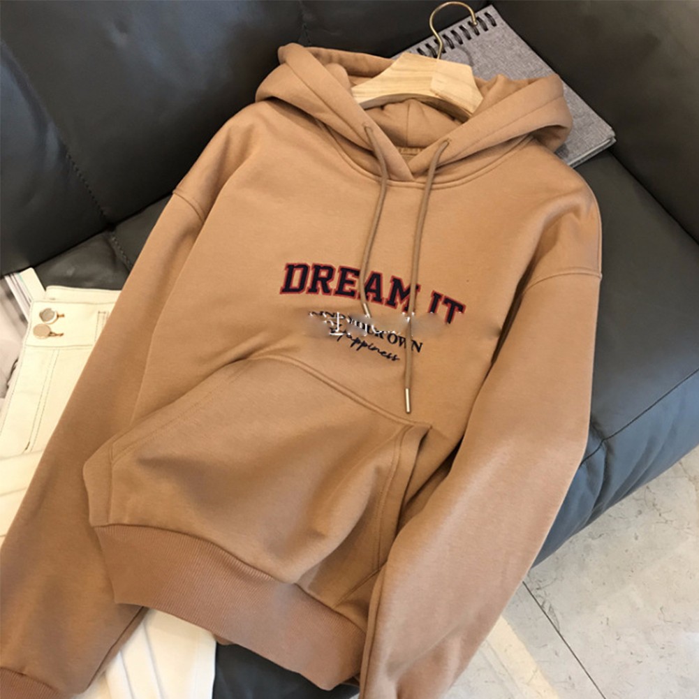 Lightweight Women's Hooded Sweatshirt in Stylish Korean Fashion Design - Picture 13 of 16