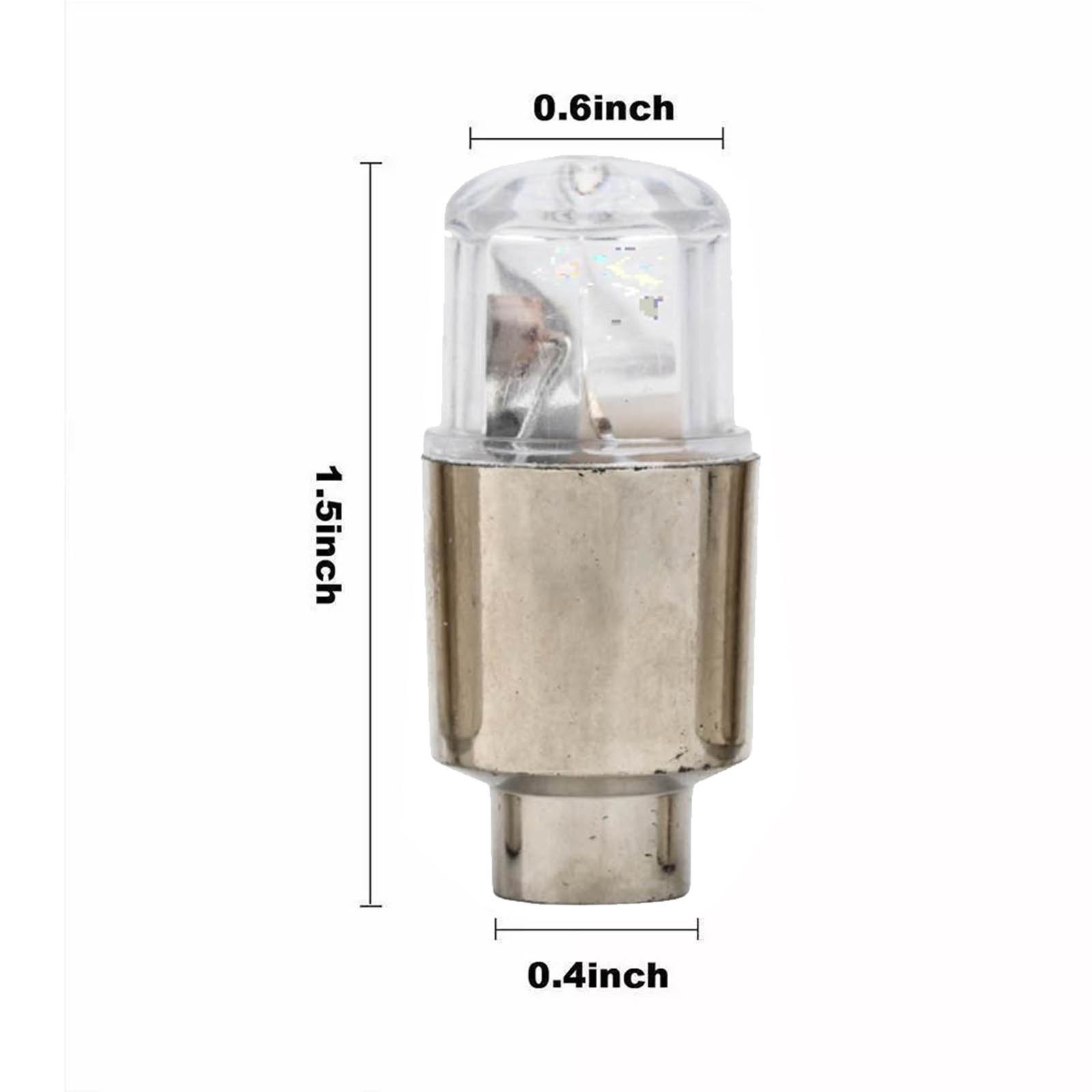 Neon Wheel Tire Valve Lights 4Pcs for Car Motorcycle Bike Easy Install - Picture 29 of 54