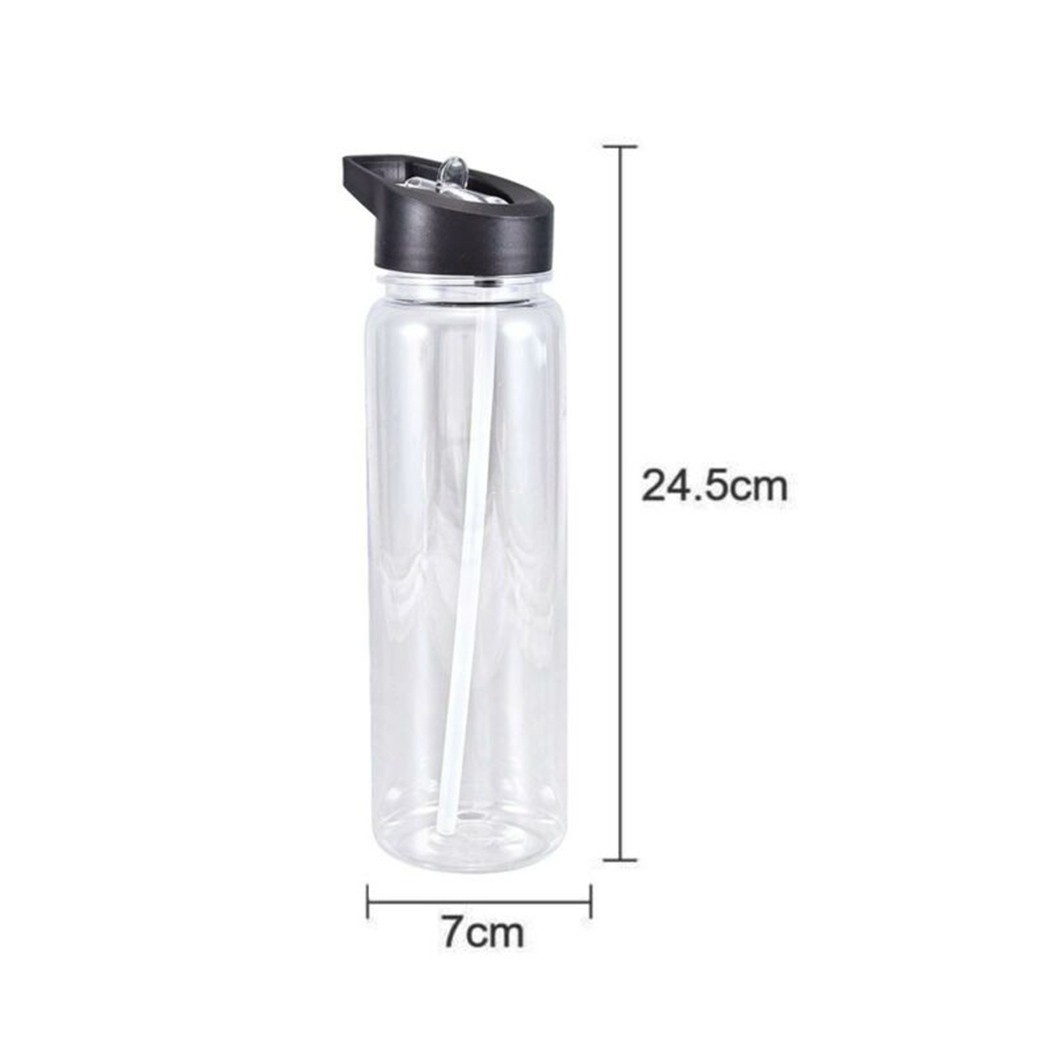 With Straw Water Bottle Workout Bottle Drink Mug Leakproof New Outdoor - Picture 13 of 17
