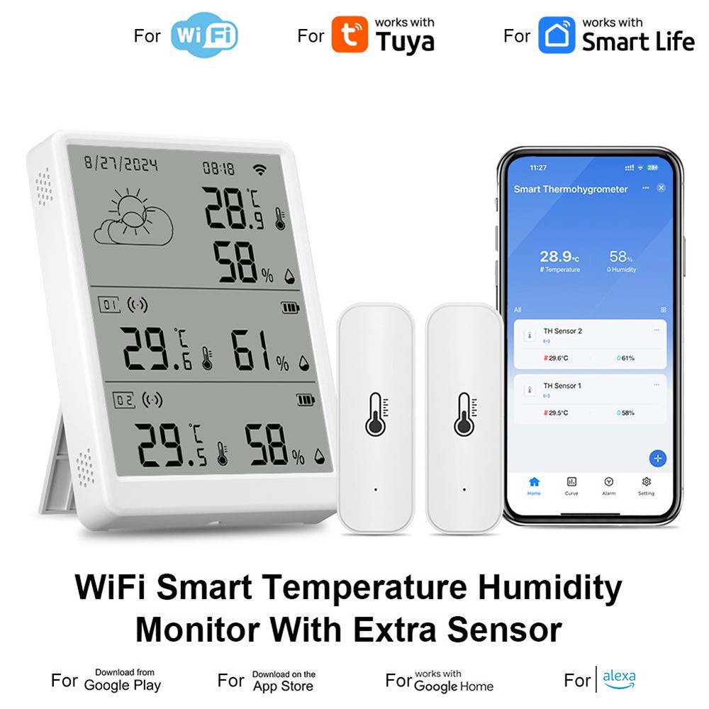 Higrómetro con Pantalla Grande y Monitoreo Remoto vía Smartphone App - Imagen 27 de 38