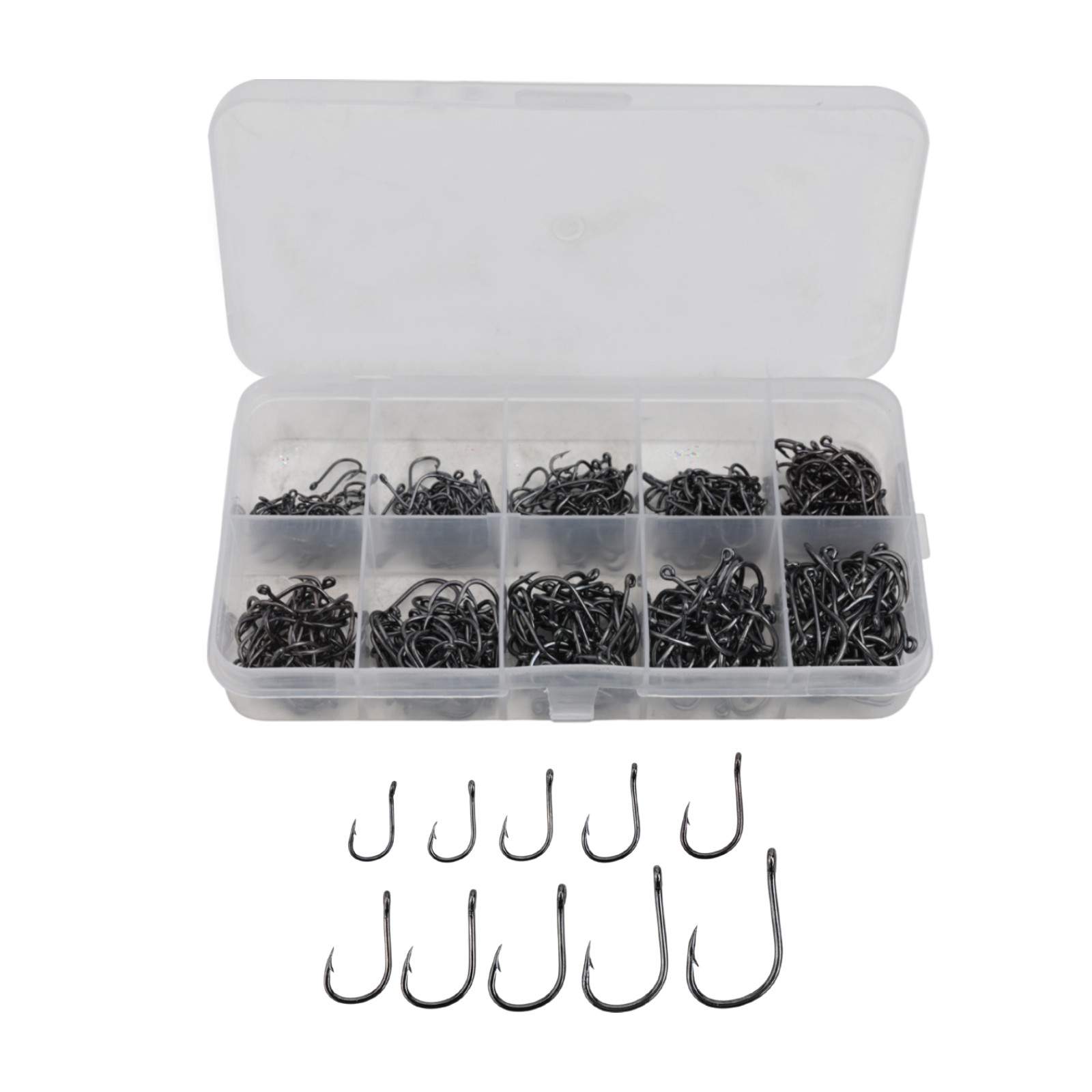 Efficient Fly Fishing Hook Set 500100pcs Fishhooks Made of High Carbon Steel - Picture 30 of 41