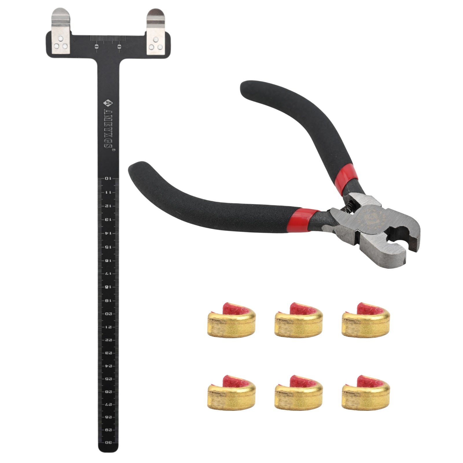 Lightweight Nocking Buckle Pliers Set with T Square Bow Ruler Bow Toolkit - Picture 31 of 32