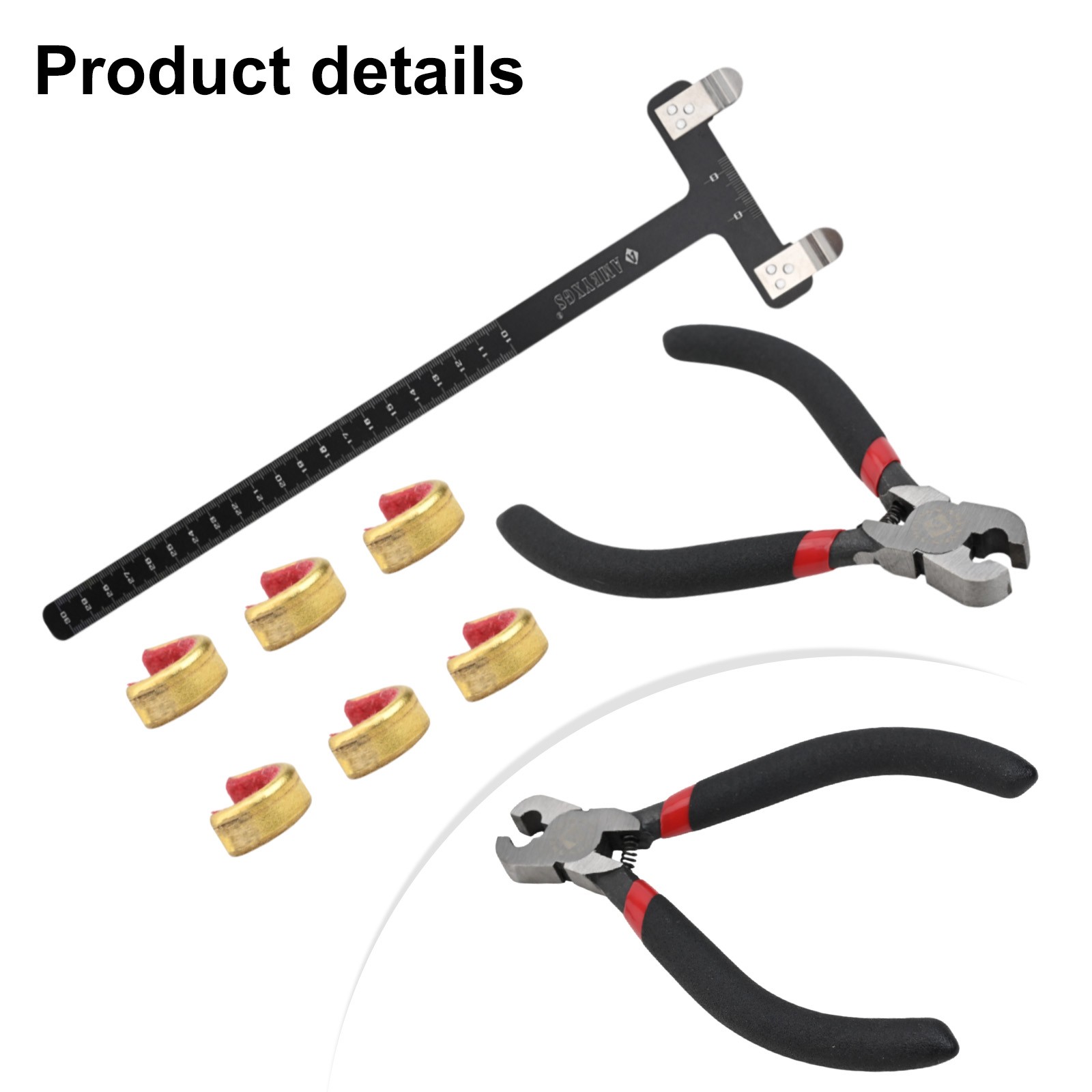 Lightweight Nocking Buckle Pliers Set with T Square Bow Ruler Bow Toolkit - Picture 26 of 32