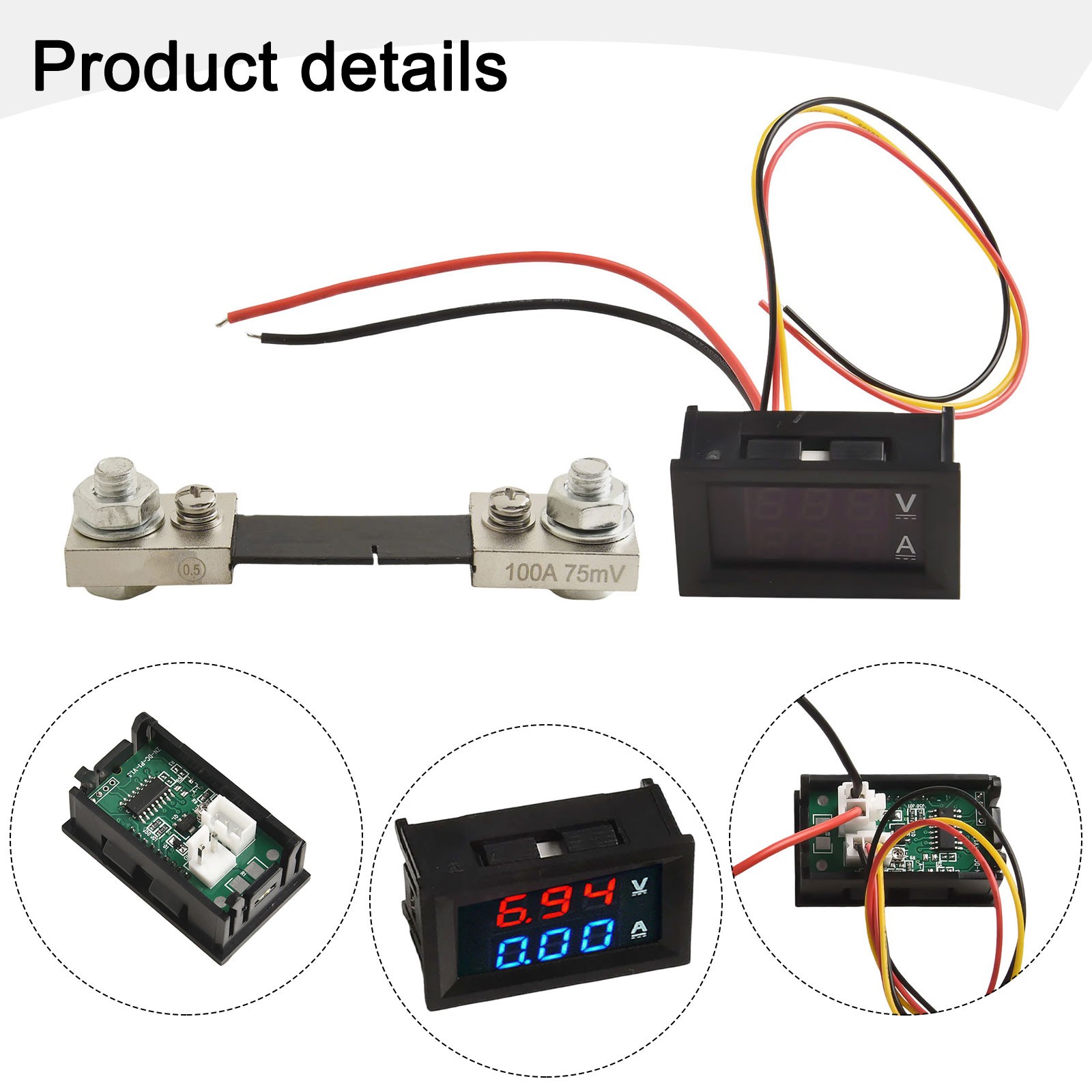 Heiß Neu Praktisch Teile Voltmeter Amperemeter Shunt Volt Dual Digital LED - Bild 47 von 57
