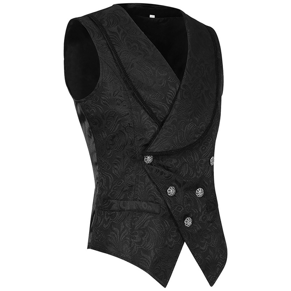 Victorian Style Men's Waistcoat Vest for Medieval and Steampunk Events - Picture 22 of 23