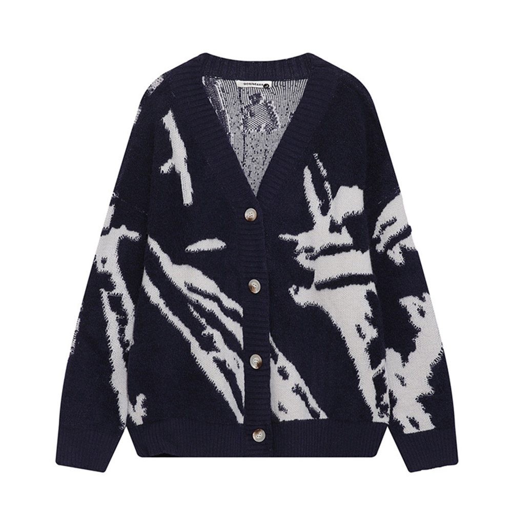 Sophisticated Men's Autumn Sweater featuring Graphic Design and V Neck - Picture 24 of 60