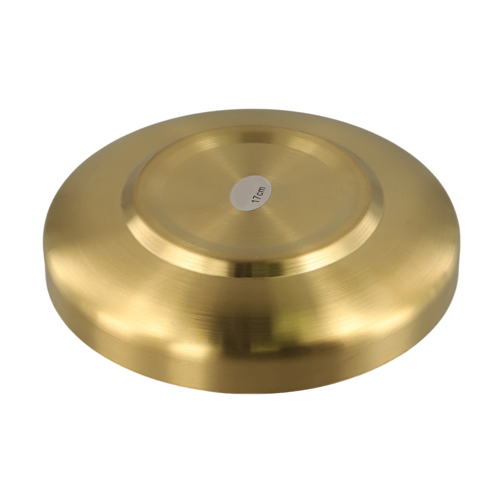 Assiette de service ronde vente dor��e brillante avec stabilit�� accrue pendant l'util