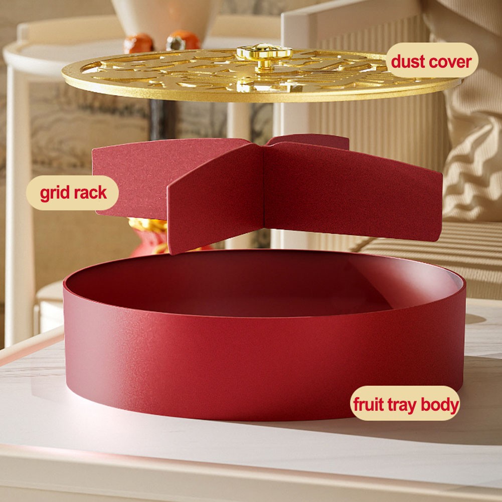 Stackable Snack Display Plate with Sealed Storage for Fruit and Des - Picture 17 of 39