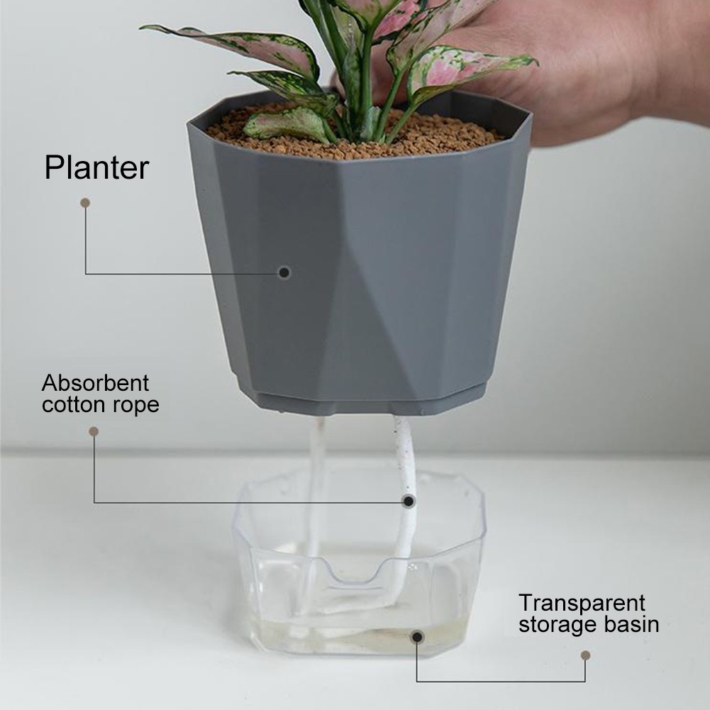 8 Stück vente en gros Automatische Blumentöpfe mit Wasserspeicher für Zimmerpflanzenpflege
