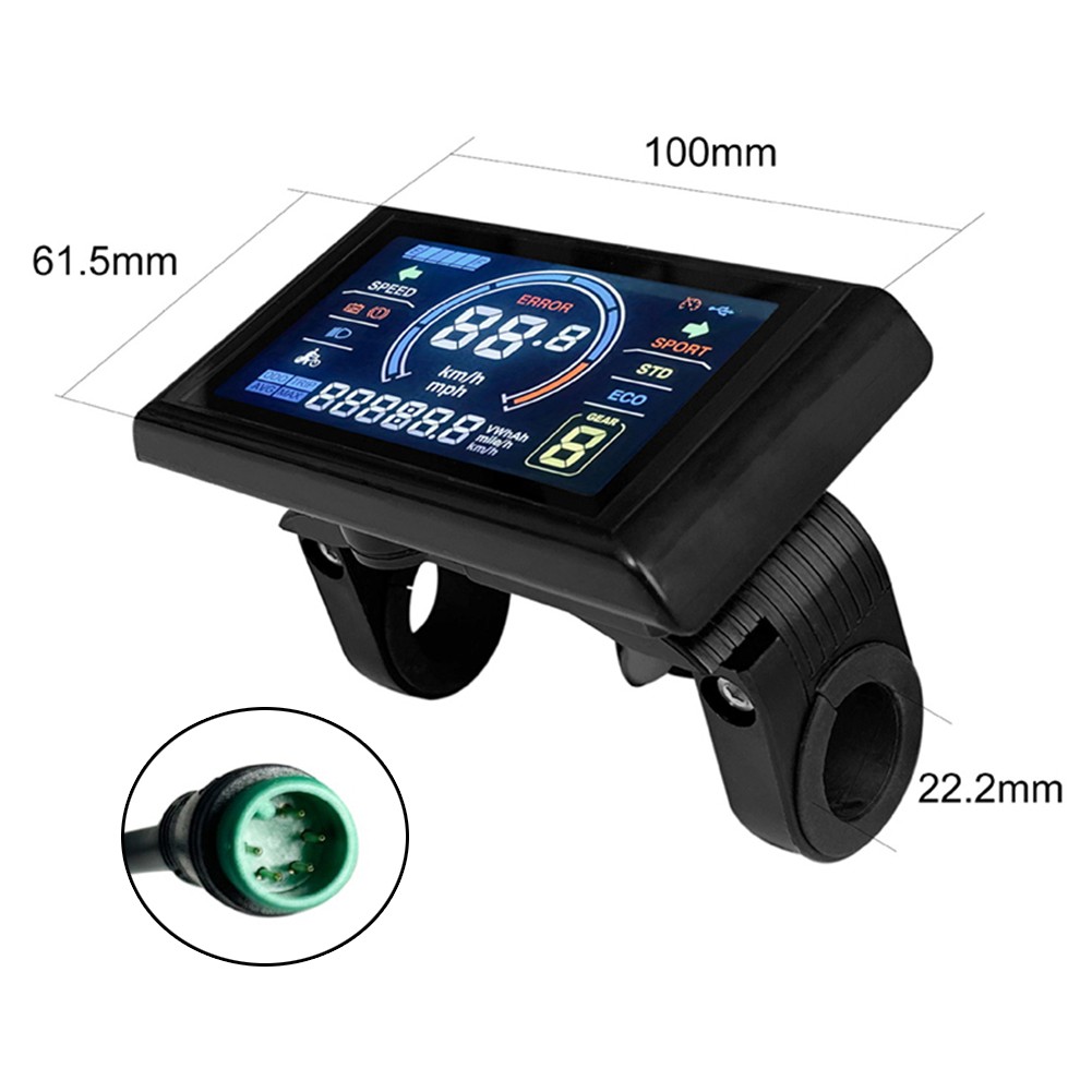 Display contatore colorato bici elettrica S966 con funzione monitoraggio potenza - Foto 14 di 14