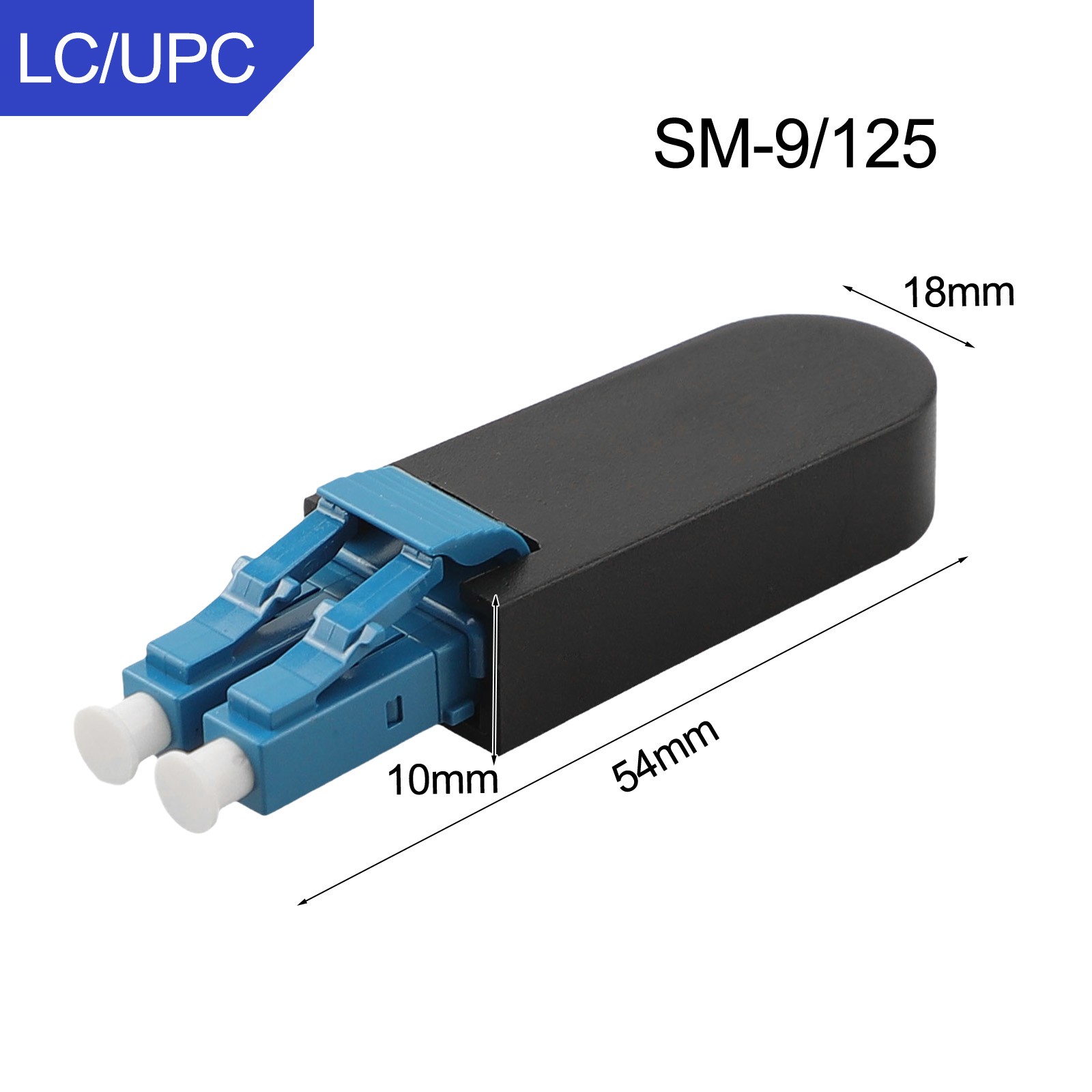 Efficient LC/UPC SMMM Fiber Optic Loopback Adapter for Reliable Interconnection