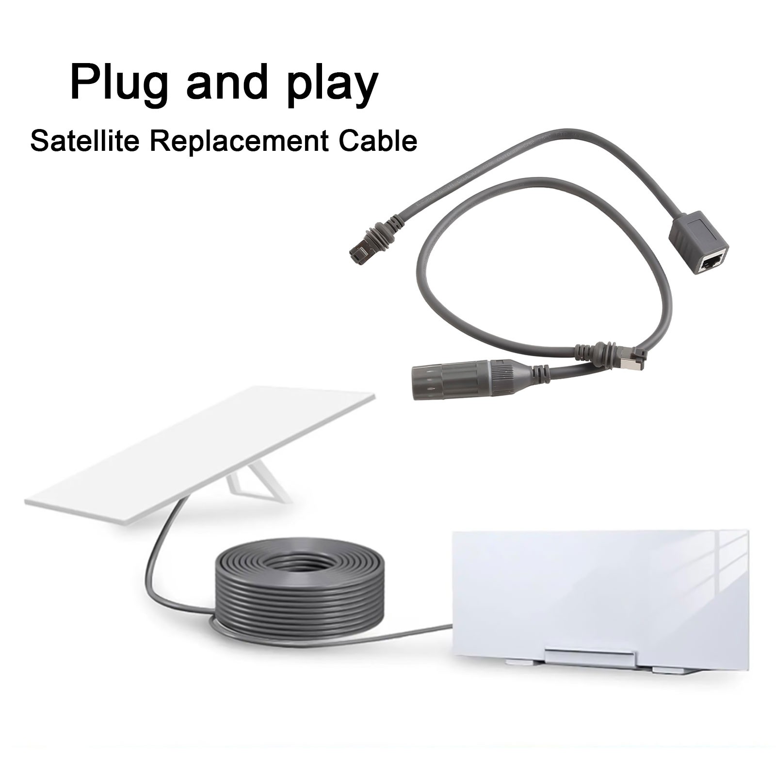 Câble de Remplacement Ethernet Compatible avec Starlink Haute Performance - Photo 34/43