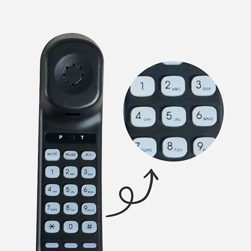 Efficient Wall Mounted Telephone No Power Needed Mute and Redial Functions - Photo 14/16