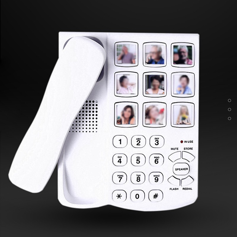 For Seniors Big Button Telephone Compact Size Ideal for Any Room Setup - Zdjęcie 10 z 11