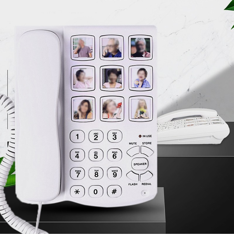 For Seniors Big Button Telephone Compact Size Ideal for Any Room Setup - Zdjęcie 11 z 11