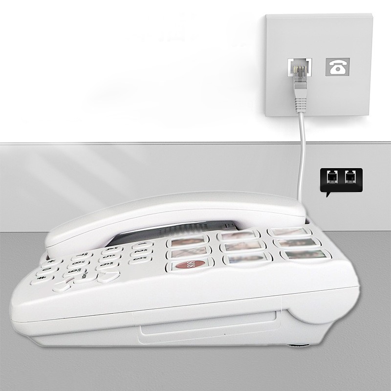 For Seniors Big Button Telephone Compact Size Ideal for Any Room Setup - Zdjęcie 8 z 11