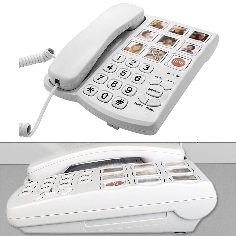 For Seniors Big Button Telephone Compact Size Ideal for Any Room Setup